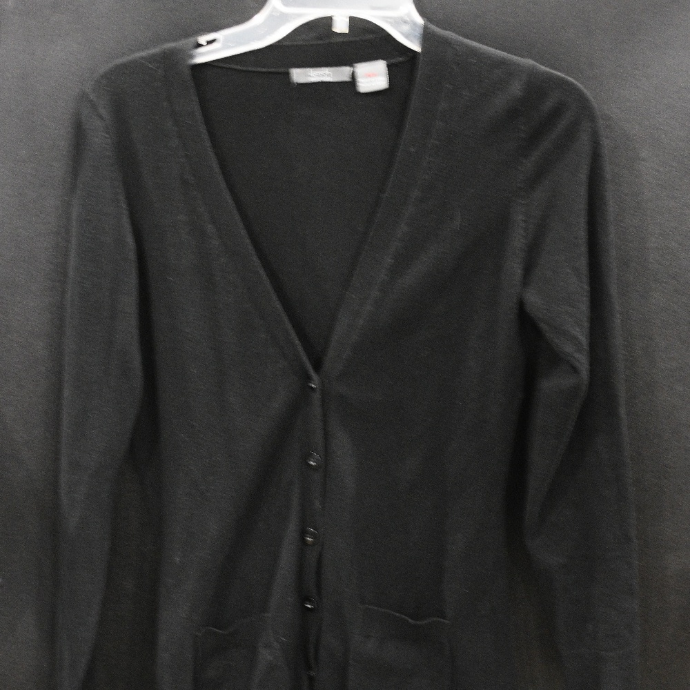 Long black cardigan sweater